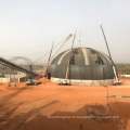 LF Structure en acier Cadre d&#39;espace Construction de toit Dome Clinker Silo Coal Storage Hangar Conception